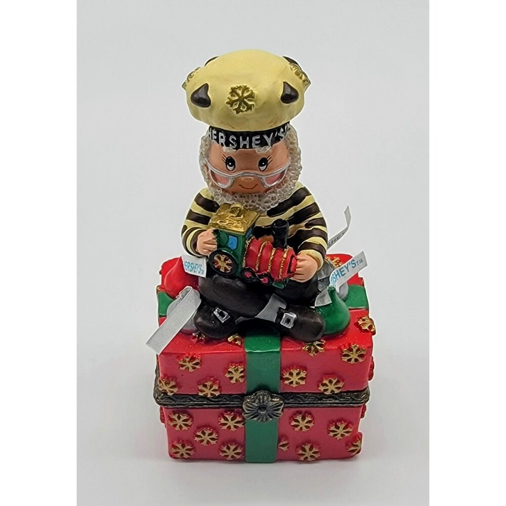 Hershey's Kurt Adler Christmas Trinket Ring Box Resin Holiday